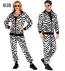 Zebra Animalier Party Fashion Tracksuit  Jacket, Pants 