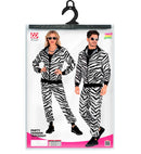 Zebra Animalier Party Fashion Tracksuit  Jacket, Pants 