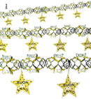Holographic Gold Buon Anno Garland 3 M