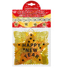 Holographic Gold Happy New Year Garland 3 M