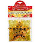 Holographic Gold Bonne Année Garland 3 M