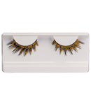 Gold  Eyelashes In Box With Glass Bottle Glue