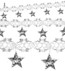 Holographic Silver Buon Anno Garland 3 M