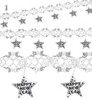 Holographic Silver Happy New Yeargarland 3 M