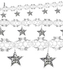 Holographic Silver Feliz Año Nuevo Garland 3 M