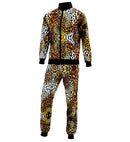 Leopard Animalier Party Fashion Tracksuit  Jacket, Pants 