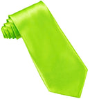 Satin Neon Green Tie