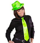 Satin Neon Green Tie