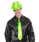 Satin Neon Green Tie