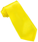 Satin Neon Yellow Tie