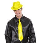 Satin Neon Yellow Tie