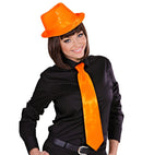 Satin Neon Orange Tie