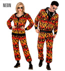 On Fire Party Fashion Tracksuit  Jacket, Pants 