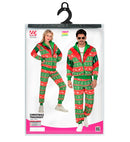 Green-Red Merry Christmas Party Fashion Tracksuit  Jacket, Pants 