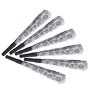 Set Of 6 Silver Feliz Año Nuevo Sounding Trumpets 25 Cm