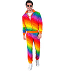 Pixel Rainbow Party Fashion Tracksuit  Jacket, Pants 
