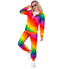 Pixel Rainbow Party Fashion Tracksuit  Jacket, Pants 