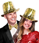 Gold Buon Anno Top Hat