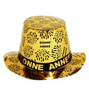 Gold Bonne Année Top Hat