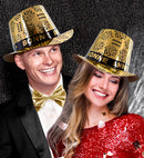 Gold Bonne Année Top Hat
