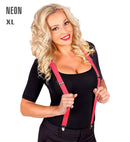 Neon Pink Braces  Extra Long Up To 115-120 Cm 