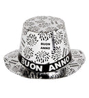 Silver Buon Anno Top Hat