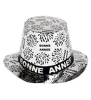 Silver Bonne Année Top Hat