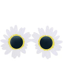 Daisy Hippie Specs White Festival Fun Glasses 3