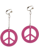 Neon Pink CND Earrings 2
