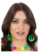 Neon Green CND Earrings 1