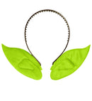 Green Pointed Ears Headband For Witch, Elf, Alien, Etc.