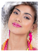 80s Neon Lightning Bolt Earrings Pink 1