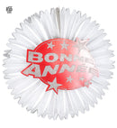 Red  Bonne Année Paper Fan Ø 55 Cm