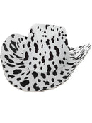 Cow Print Cowboy Hat with Cord Cowgirl Costume Accessory 3