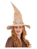 Burlap Witch Hat with Buckle 1
