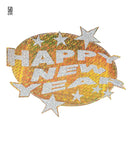 Happy New Year Holographic &  Decoration Ø 50 Cm - Ass. Goldand Silver
