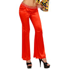 Red Bell-Bottoms Pants Stretch Fabric