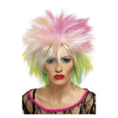 80s Attitude Adult Multi Coloured Short and Spiky Bold Retro Fun Wig 1
