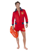 80's Baywatch Lifeguard Costume Adult Red Beach Patrol Outfit 1