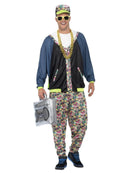 80s Hip Hop Costume Adult Vanilla Ice Style Jacket Trousers and Hat 1