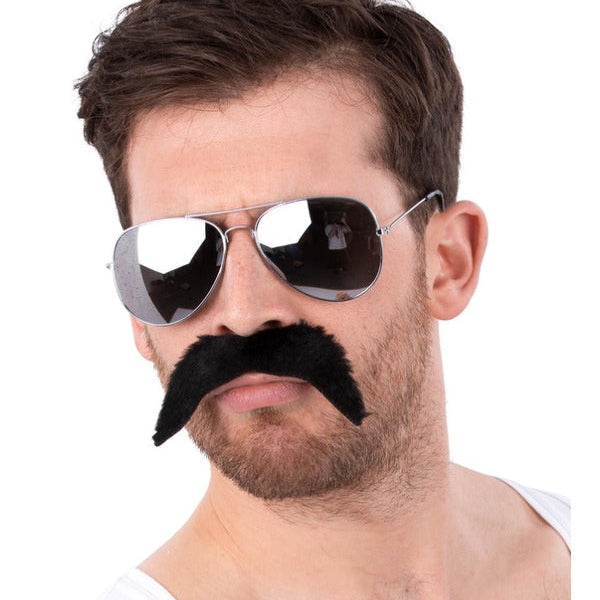 80s Freddy Mercury Aviator Specs & Tash Kit 80s Freddy Mercury Aviator Specs & Tash Kit
