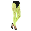 80s Lace Leggings Adult Neon Green 2