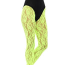 80s Lace Leggings Adult Neon Green 1