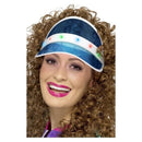 80s Light Up Visor Adult Blue 2