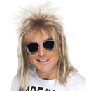 80s Mullet Wig Adult Ash Blonde 1