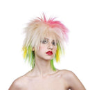 80s Multi Coloured Wig Pop Icon 1