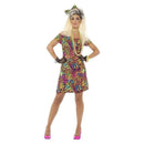 80s Party Animal Costume Adult Neon Dress Hair Bow 2