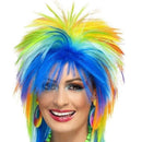 80s Rainbow Punk Wig Adult Costume Accessory 1