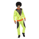 80s Retro Shell Suit Costume Adult Neon Green Trousers Jacket 2