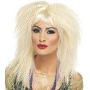 80s Trademark Crimp Wig Adult Blonde 2
